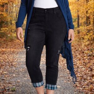 [Melissa McCarthy Seven7] Skinny Distressed Jeans